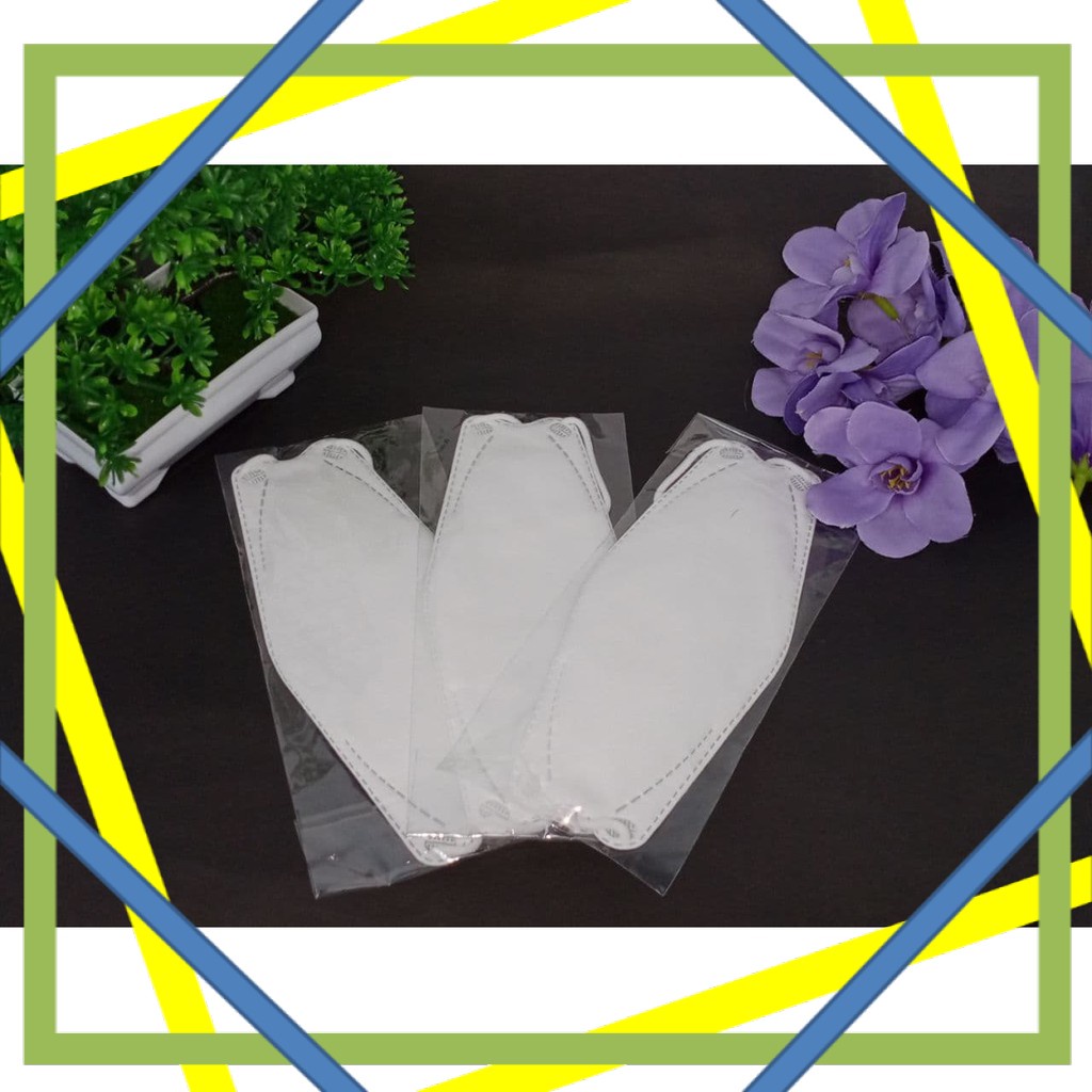 Masker KF94 tebal (4 lapis/premium) Isi 10pcs - PUTIH MH.ID