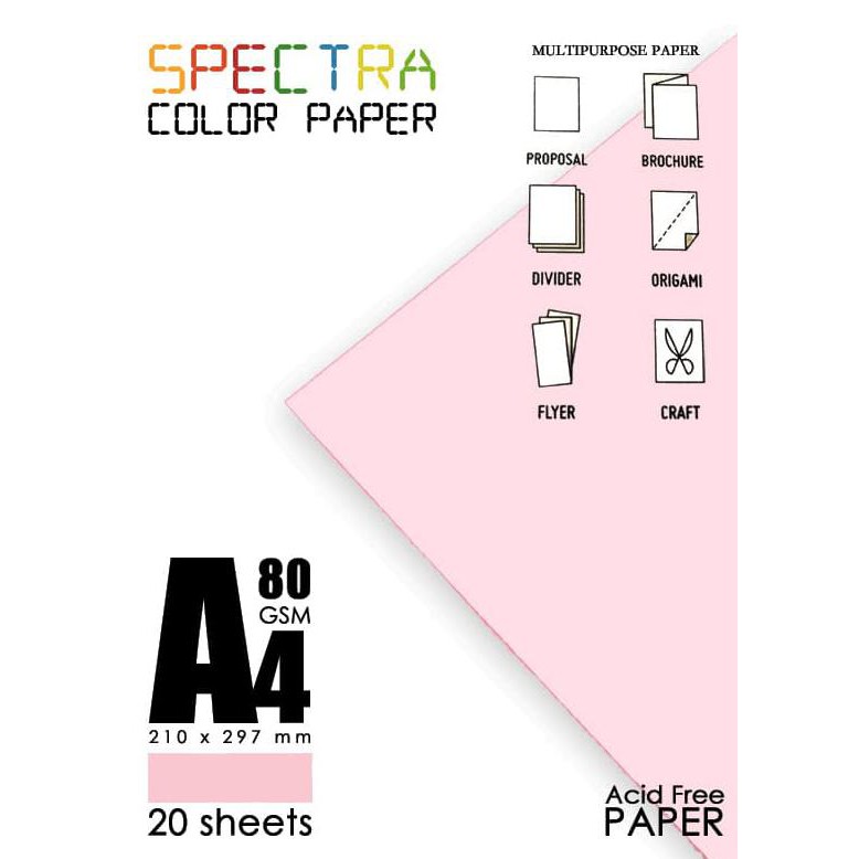 

Termurah Kertas Warna Spectra A4 - Pink Promo Kode 737