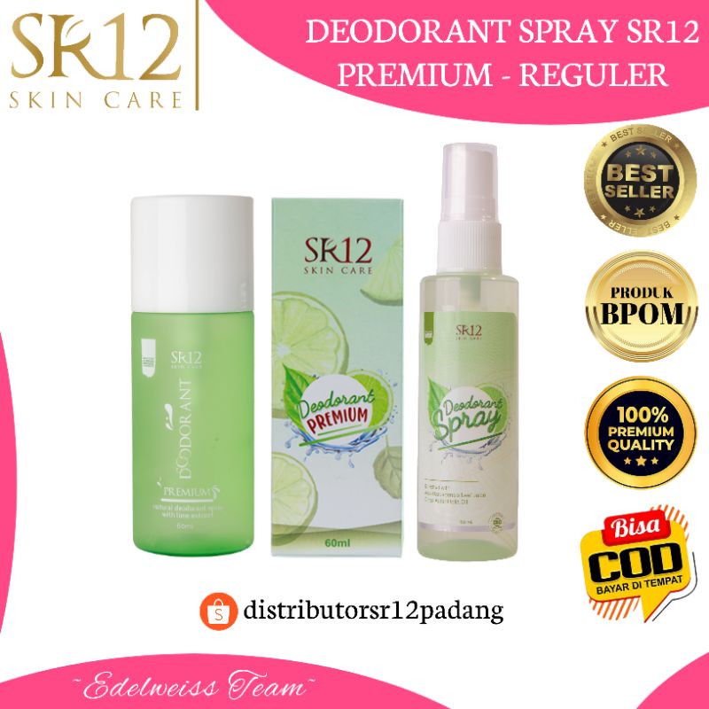 DEODORANT SPRAY SR12 / DEO PREMIUM / DEO REGULER / DEO SR12 / PENGHILANG BAU BADAN / DEO HERBAL / RE