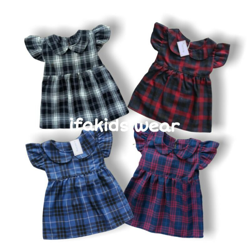 DRESS / TUNIK FLANEL ANAK / TULIP FLANEL 1-5THN