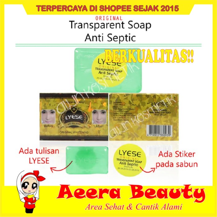 GRATIS ONGKIR LYESE / LYESSE SOAP / SABUN AK0348