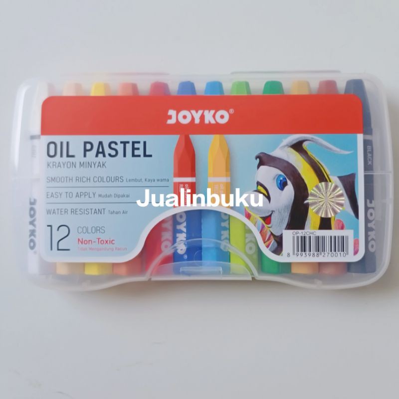 

Crayon Joyko Oil Pastel 12 Colors Non Toxic