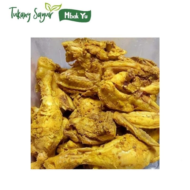 

ayam ungkep bumbu kuning siap goreng