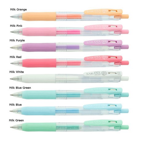 

Pulpen: Zebra Sarasa Milky 0.5MM