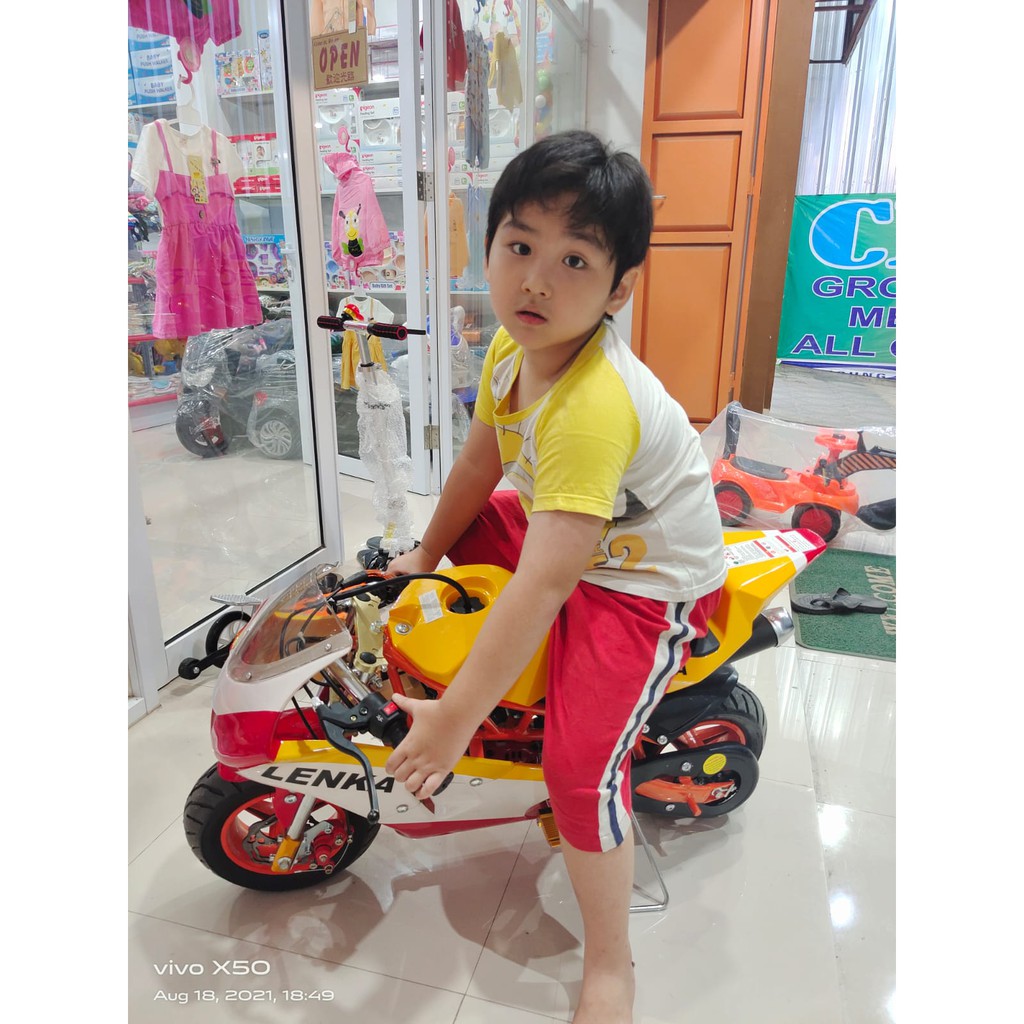 MOTOR MINI GP//LENKA MINI GPR//MOTOR BENSIN ANAK 50CC//MURAH