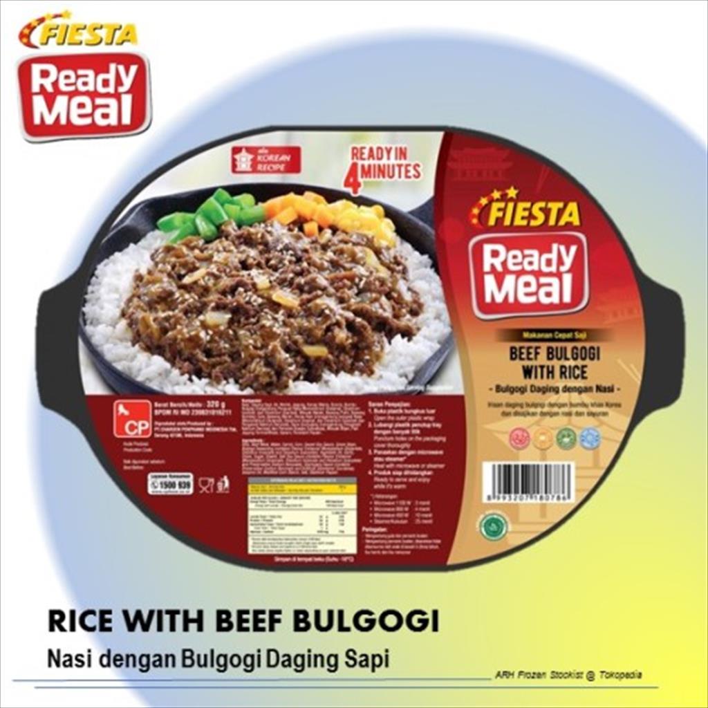 

Fiesta Ready Meal Rice With BEEF BULGOGI 32OGR / MAKANAN INSTAN