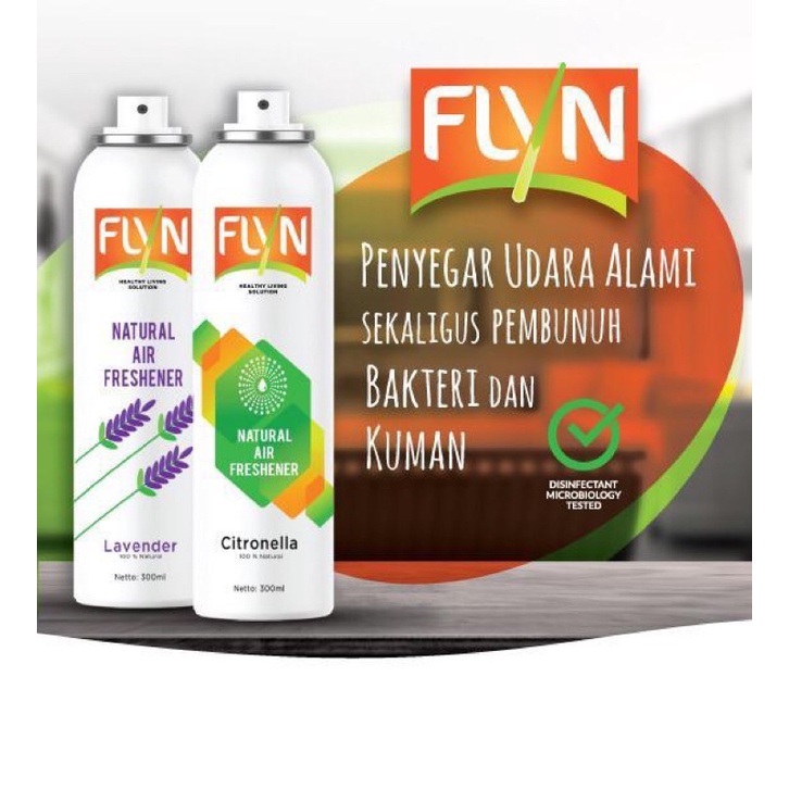 desinfektan FLYN plus pengharum ruangan