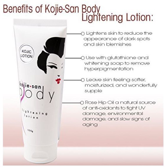 ^ KYRA ^ Kojie San Skin Lightening Face Cream with Hydromoist Body Lotion Kojic