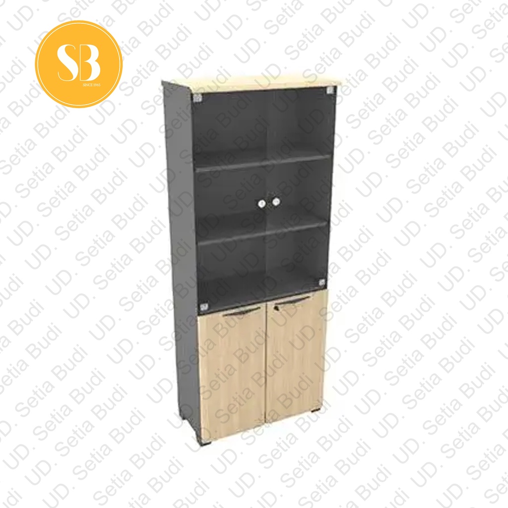 Lemari Arsip /  Filing Cabinet + Pintu Kaca Modera SHC-7423 S-Class