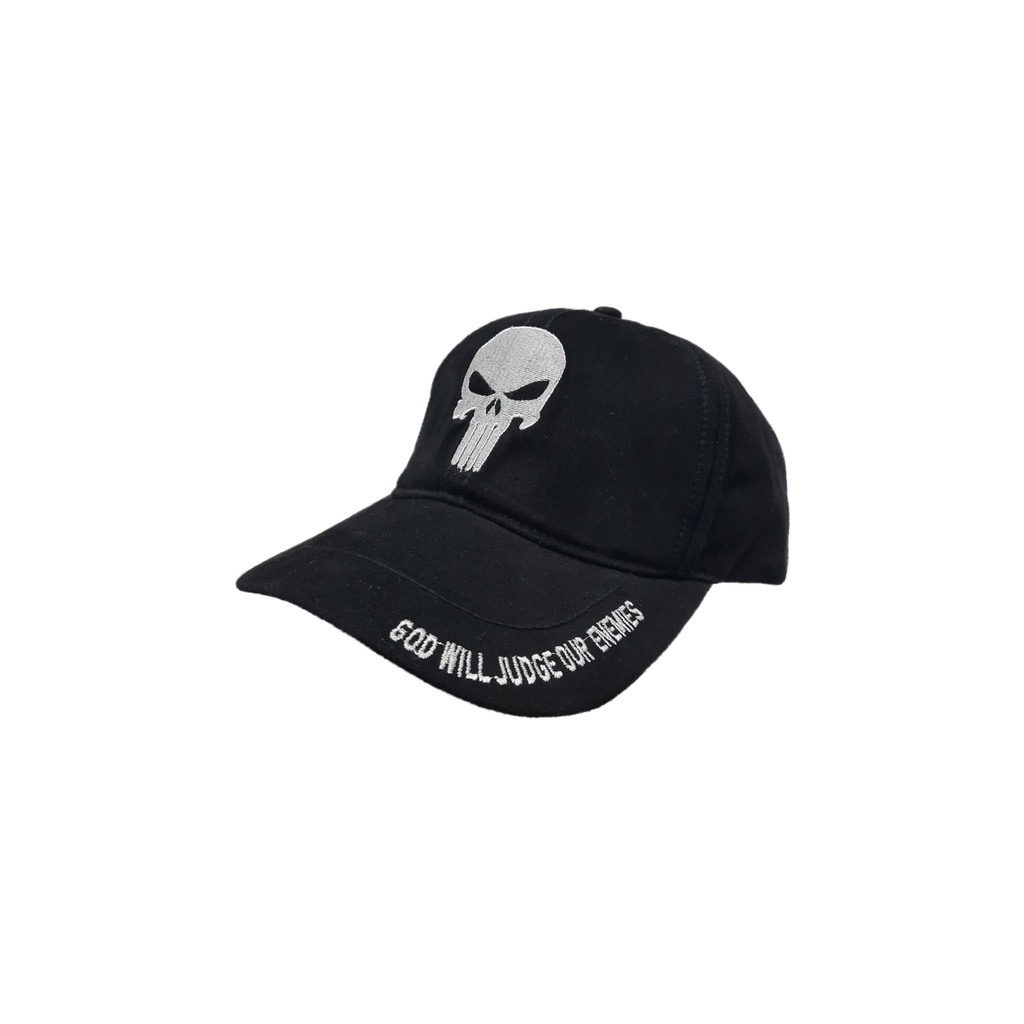 Topi Bordir Tactical, Sniper, Skull, Glock Kanvas Hitam