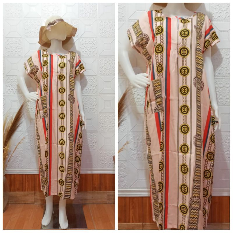 Daster Habel/HISBI Long BUSUI Panjang Semata Kaki Bahan Rayon Premium-Hisbi busui 30