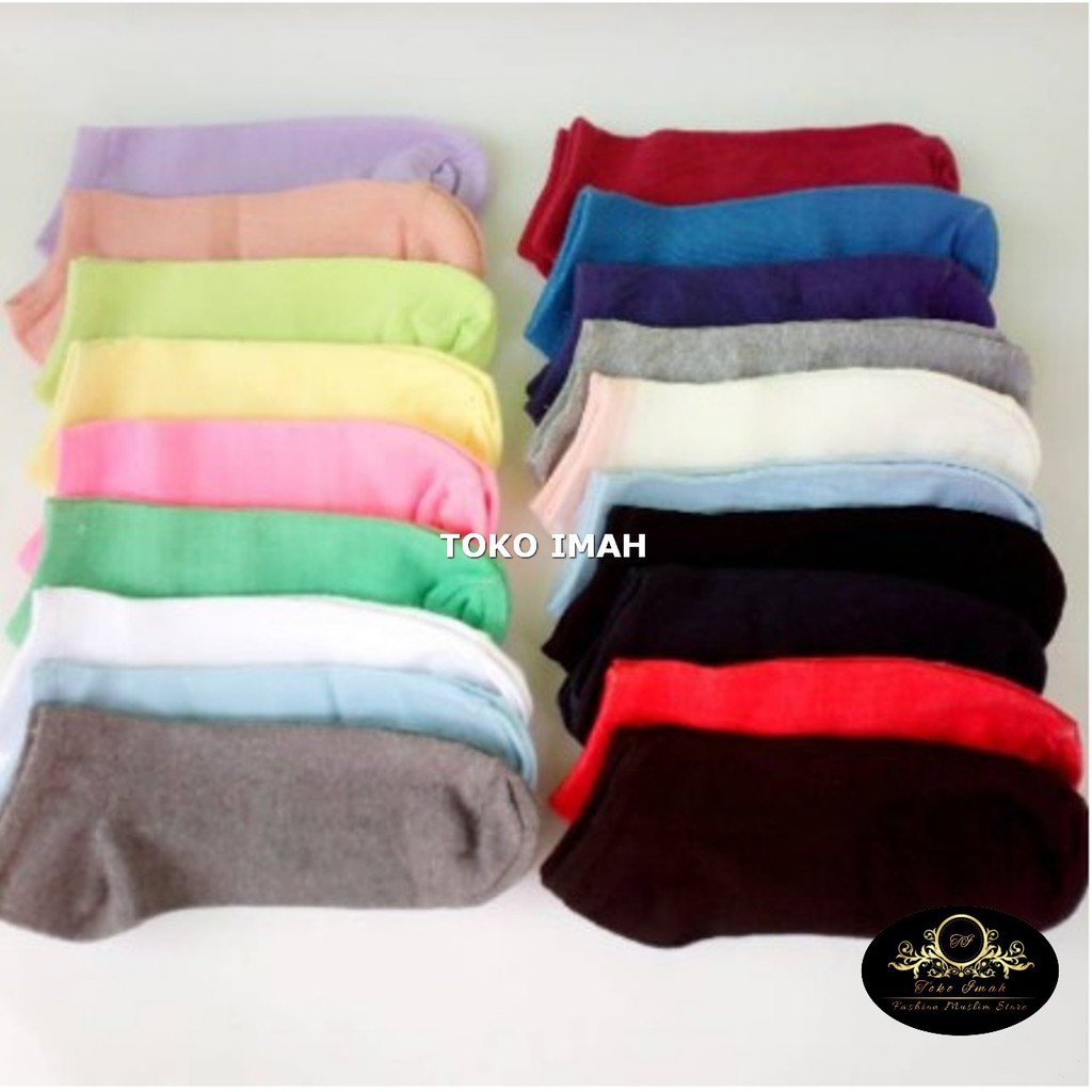 KAOS KAKI POLOS SEMATA KAKI IMPORT KAOS KAKI ANGKLE WARNA WARNI BISA COD