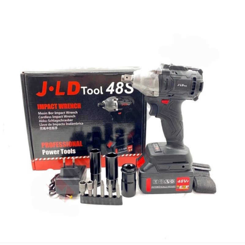 JLD 48S CORDLESS IMPACT WRENCH 48V BOR BUKA BAUD KUNCI 48 VOLT