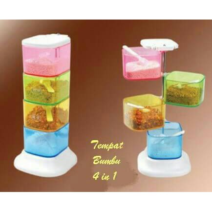 NA - tempat bumbu 4 in 1 / spicy rack / rak bumbu