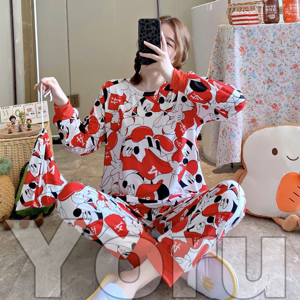 Pamelo Cod baju tidur PP/3/4 import/20 corak/baju tidur import/fashion wanita/baju tidur murah/bangk-6