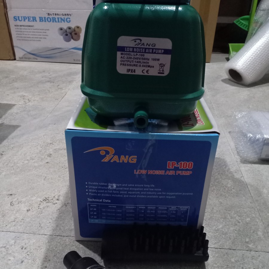 YANG LP100 AIRPUMP / AERATOR 100W POMPA UDARA KOLAM LP 100