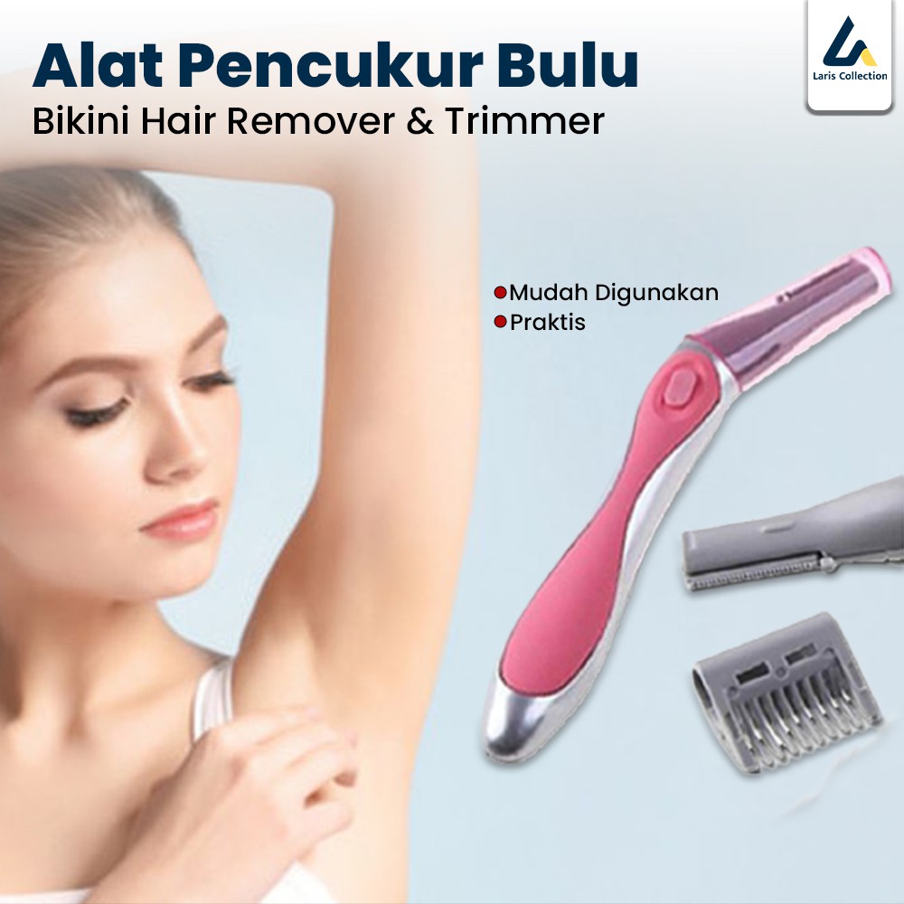 Alat Pencukur Rambut Bulu Kemaluan Wanita Serbaguna Bikini Hair Remover &amp; Trimmer