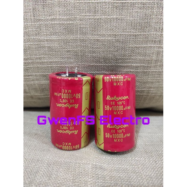 Elco 10000UF 50V RUBYCON Red Special Edition ODR / AB