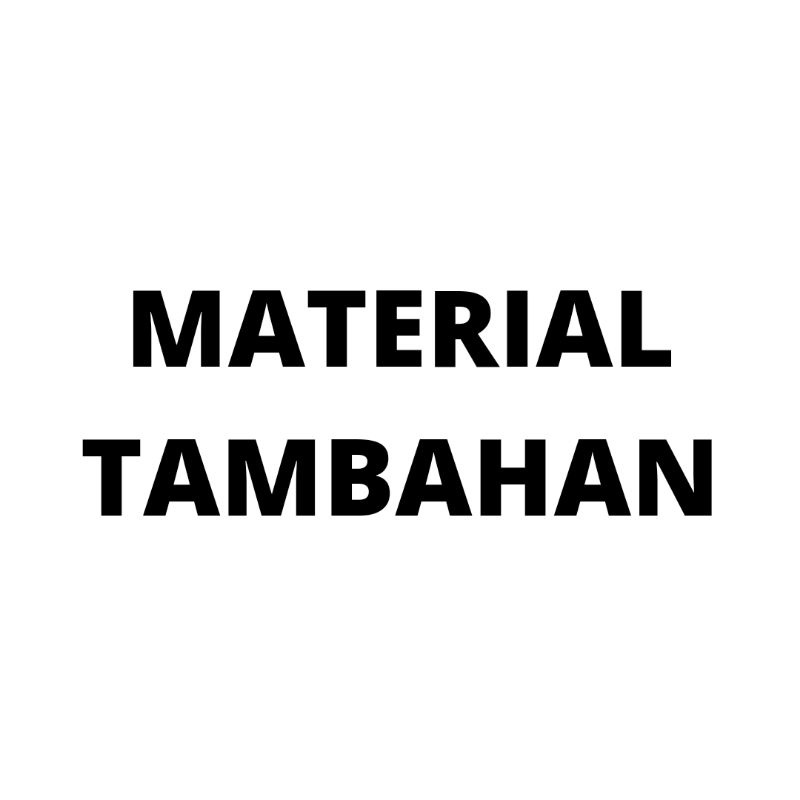 Material Tambahan untuk pembuatan sendal dan sepatu