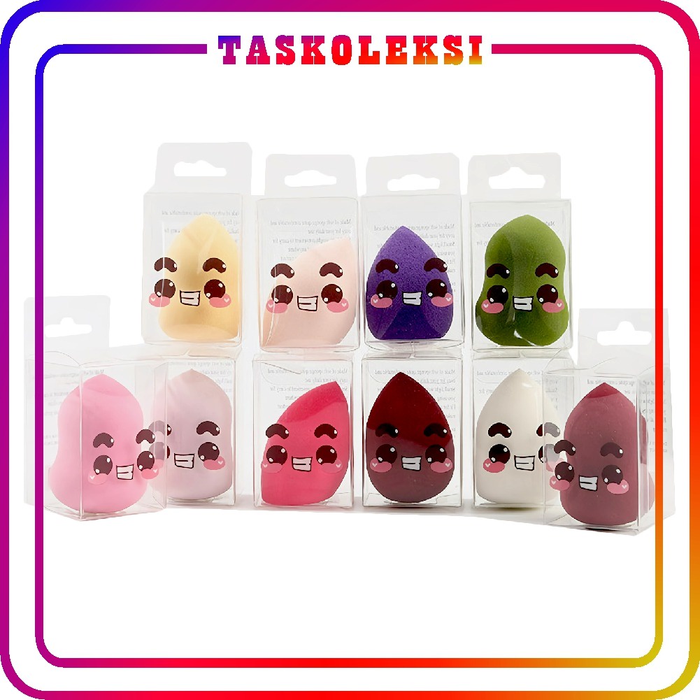 ☛TK☚ R422 (PACKING MIKA) SPONS BLENDER TELUR GUCI / SPONS MAKE UP SPONS BEDAK BEAUTY BLENDER LEMBUT