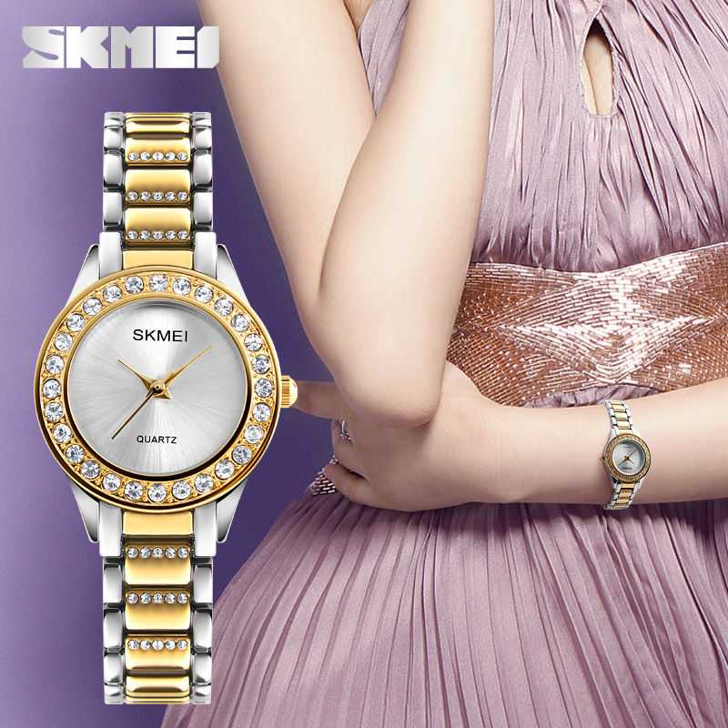 SKMEI JAM TANGAN WANITA ANALOG/JAM TANGAN CEWEK ANALOG SKMEI 1262 WATERPROOF 30M