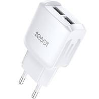 SATUAN adaptor robot rt k6 fast charger rt-k6 rtk6 kepala batok casan dual USB outputs 2,4a max advanced ori