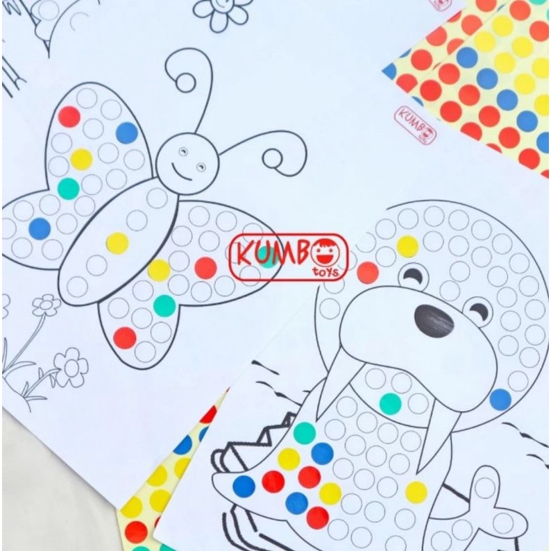 

dot sticker permainan edukasi