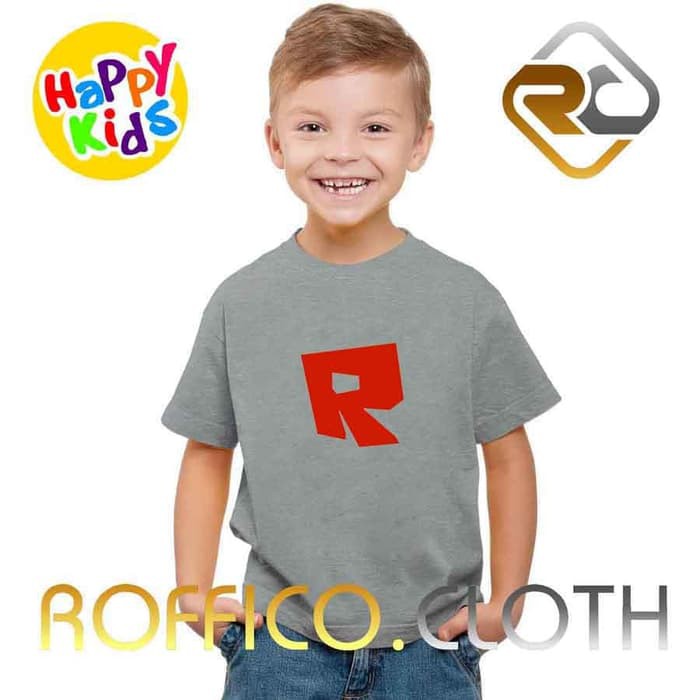 Tshirt Baju Kaos Anak Logo Roblox R