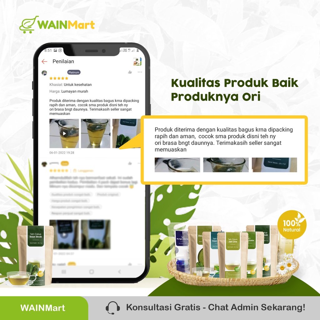 Teh Celup Daun Sirsak Anti Kanker Benjolan Herbal Ampuh Mengatasi Asam Urat Nyeri Sendi