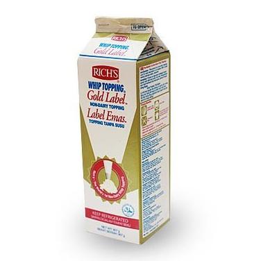 

(BISA COD) Rich's gold label whipping cream / Rich topping / non-dairy whipping TERLENGKAP Kode 1398