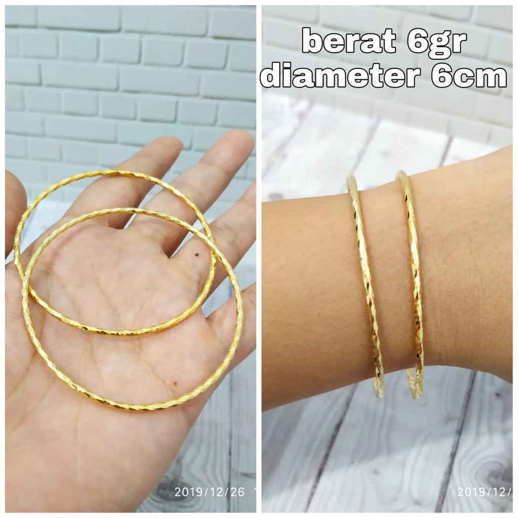 GELANG KERONCONG UKIR PERAK ASLI S925 CC759