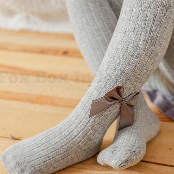 New - Legging Pita Tutup Kaki Impor - Stoking Stocking Anak Perempuan Rajut Knit  Korea - Fox Box In