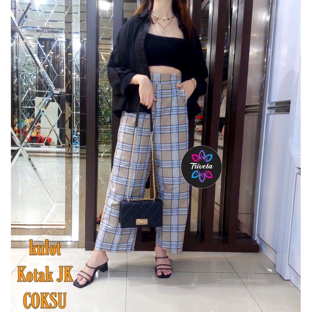 TRV KULOT ZEBRA / KULOT ANIMAL MUAT S-XXL TIDAK LUNTUR / Korean Long Pants/Celana Culottes Abstrak C909-KLT.JK COKSU
