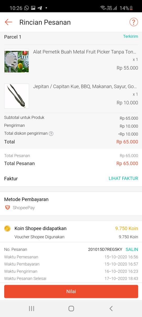 Alat Pemetik Buah Metal Fruit Picker Tanpa Tongkat