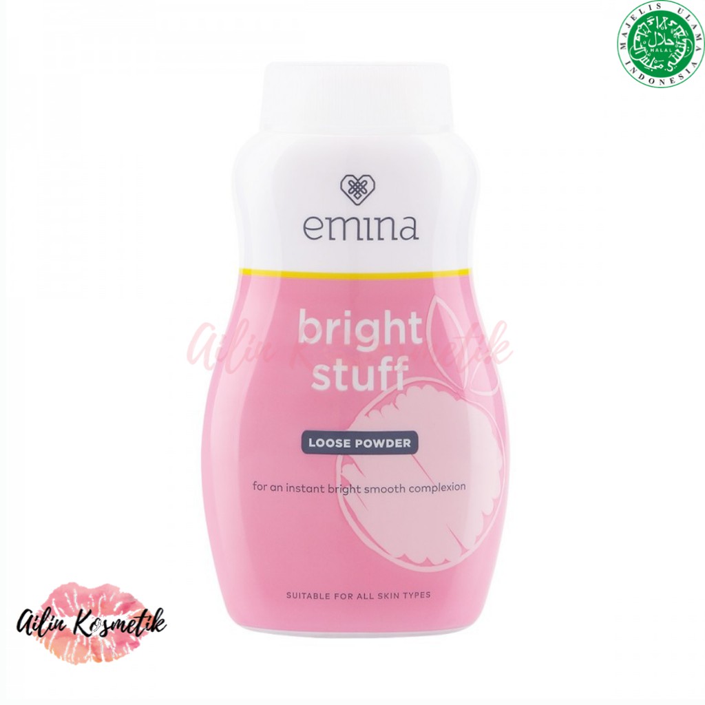 EMINA Bright Stuff Loose Powder 55gr / Bedak Tabur  by AILIN