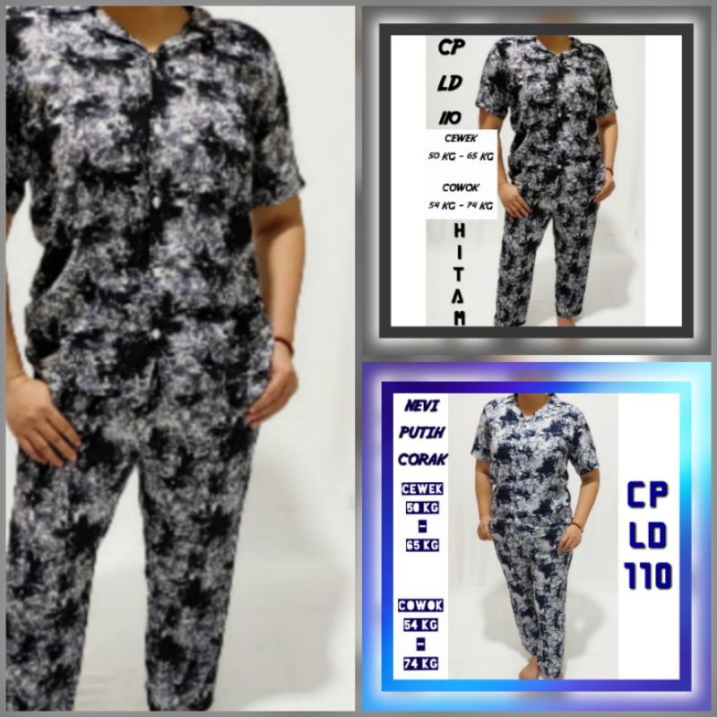 ONE SET RAYON VISCOSE DAILY SET SETELAN PAJAMAS