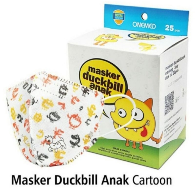 Masker Duckbill Anak OneMed Box 25's