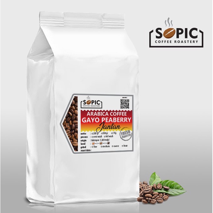 

kopi arabica gayo peaberry/jantan 500 gr (bubuk/biji)