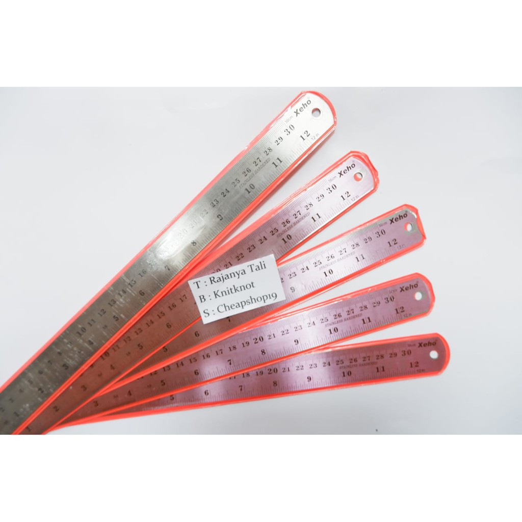 

PENGGARIS BESI 30CM STAINLESS STEEL RULER XEHO