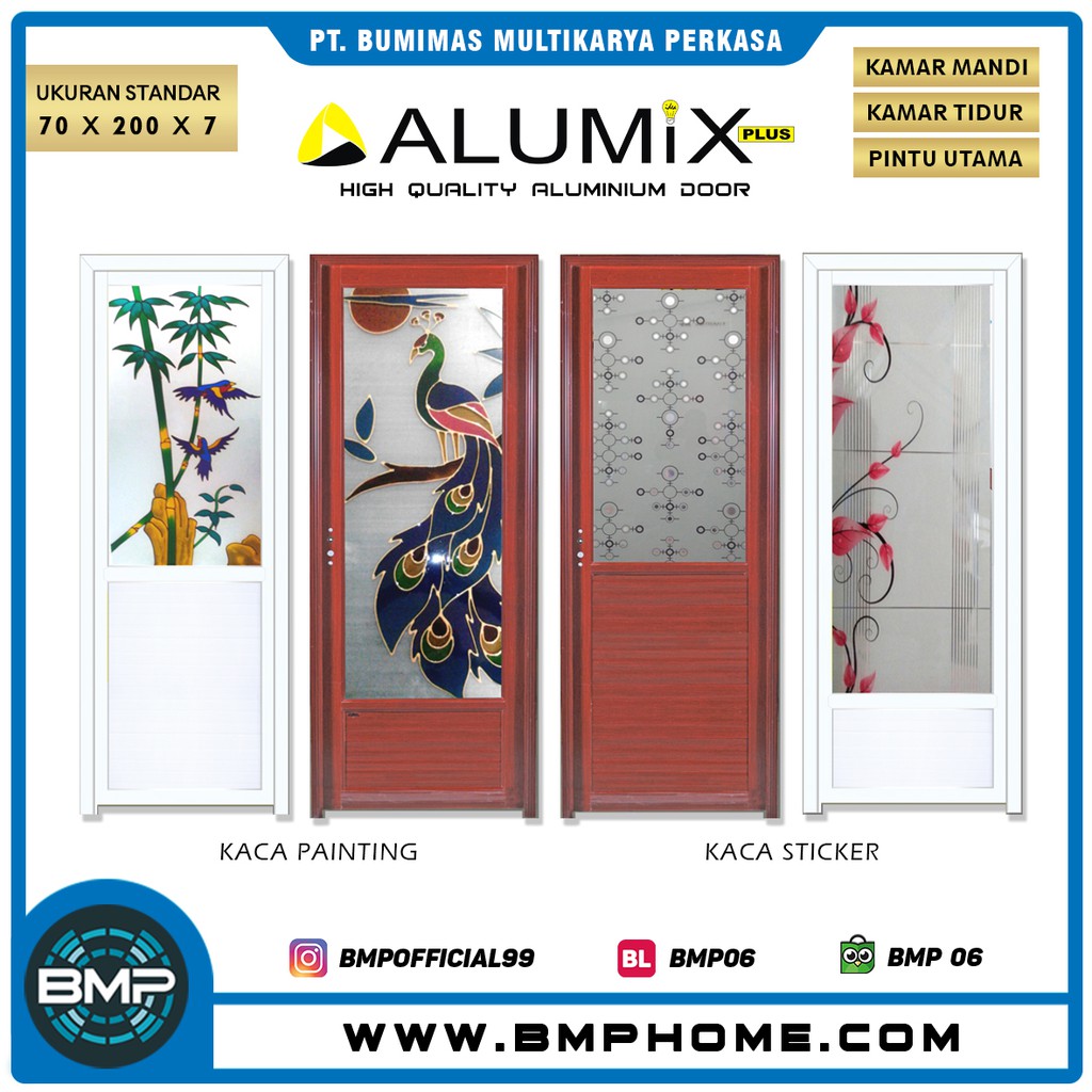 Pintu Aluminium Alumix Panel Shopee Indonesia