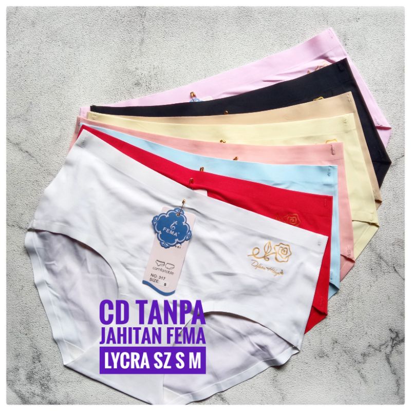 celana dalam wanita fema  S M tanpa jahitan
