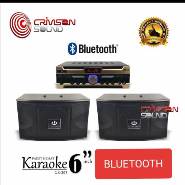 Paket karaoke crimson mr-01 paket 1set amplifier