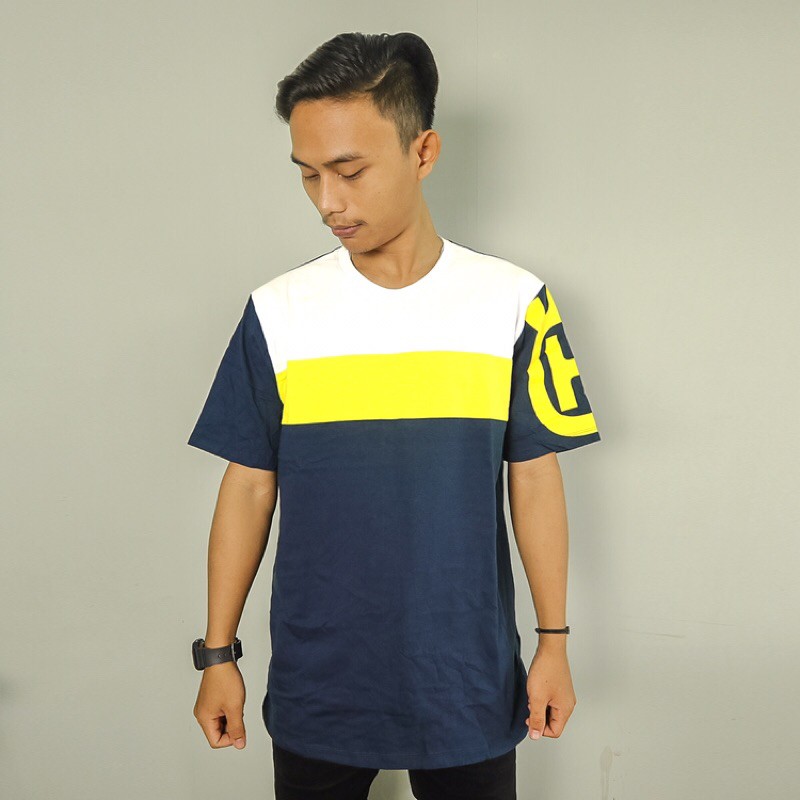 KAOS TRAIL HUSQVARNA (PUTIH/KUNING/NAVY)