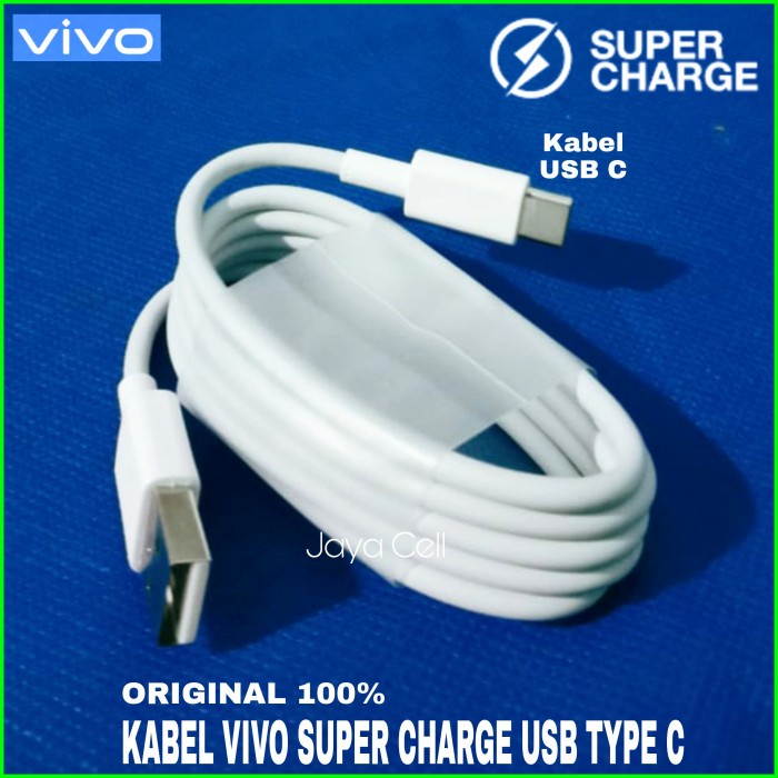 Kabel Fast Charger Vivo V17 Pro V19 Y30 Y31 Y50 Y51 Y70 S1 USB C Charging cable Hp Cas Chasan Carger tipe c type