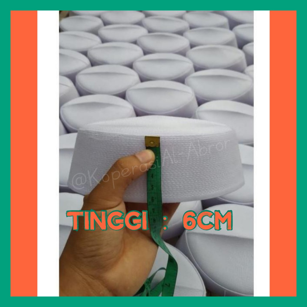 Peci Putih Haji Songkok Kopyah Habib Bahar