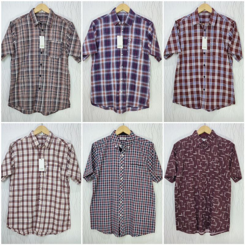 KEMEJA PENDEK COLE PRIA KEMEJA MOTIF KOTAK KOTAK BRAND MATAHARI MURAH ORIGINAL