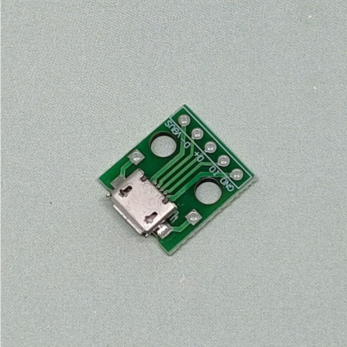 Converter USB Micro to DIP 2.54mm Adapter Socket Charger Dengan PCB