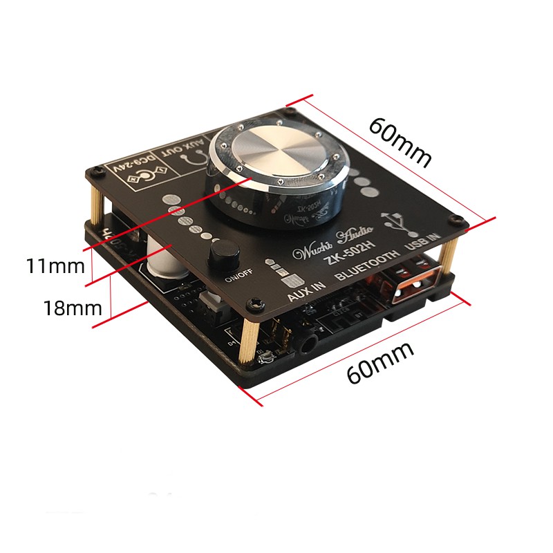 Bluetooth digital power amplifier Stereo 2.0 50WX2 (ZK502)