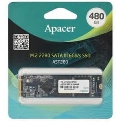 SSD Apacer AST280 M.2 80mm 480GB SSD Apacer M2 480 GB Sata 3 Resmi