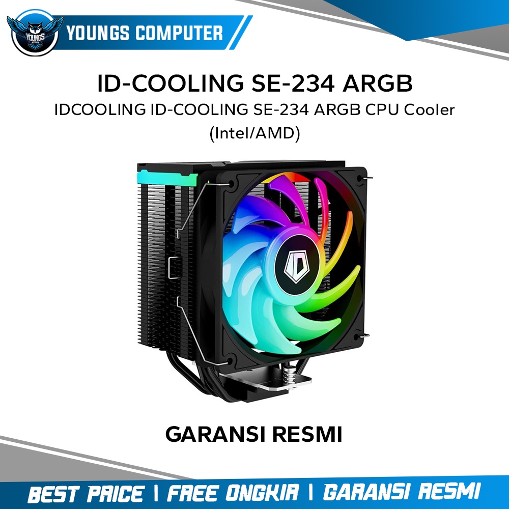 ID-COOLING SE-234 ARGB | CPU Cooler Heatsink HSF (Intel/AMD)